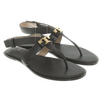 Tory Burch Leather sandals in black