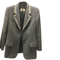 Hermès Suit Wol in Grijs