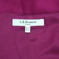 L.K. Bennett zijden jurk in Violet