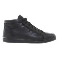 Prada Leder-Sneakers in Schwarz