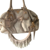 Prada Sac à bandoulière en Cuir en Gris