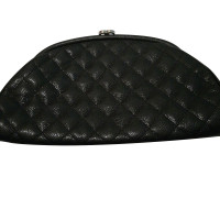 Chanel Uniform Clutch Bag Leather in Black
