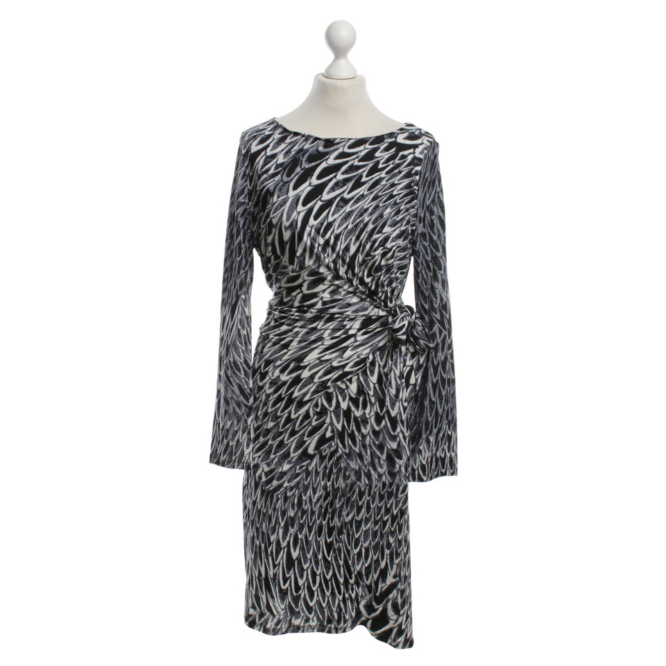 Marc Cain Patterned dress in shades of gray