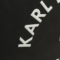 Karl Lagerfeld Reisetasche aus Canvas in Schwarz