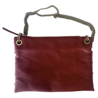 Lanvin Handtasche aus Leder in Rot