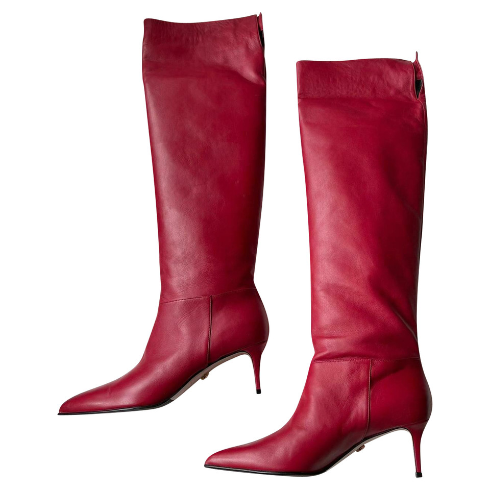 Le Silla  Boots Leather in Red