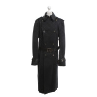 Versace Manteau en noir