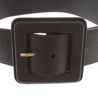 Yves Saint Laurent Wide belt in dark brown