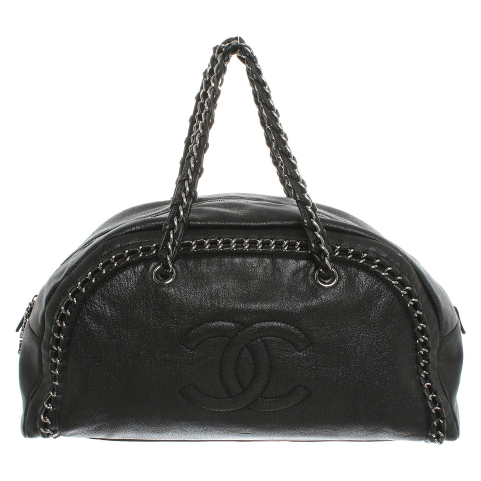 Chanel Bowling Bag en Cuir en Noir