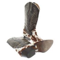 Dolce & Gabbana Cowboy boot with cowhide trim