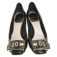 Christian Dior Pumps/Peeptoes en Cuir en Noir