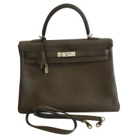 Hermès Kelly Bag 35 Leather in Grey