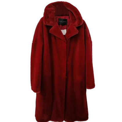 Tara Jarmon Jacket/Coat Fur in Red
