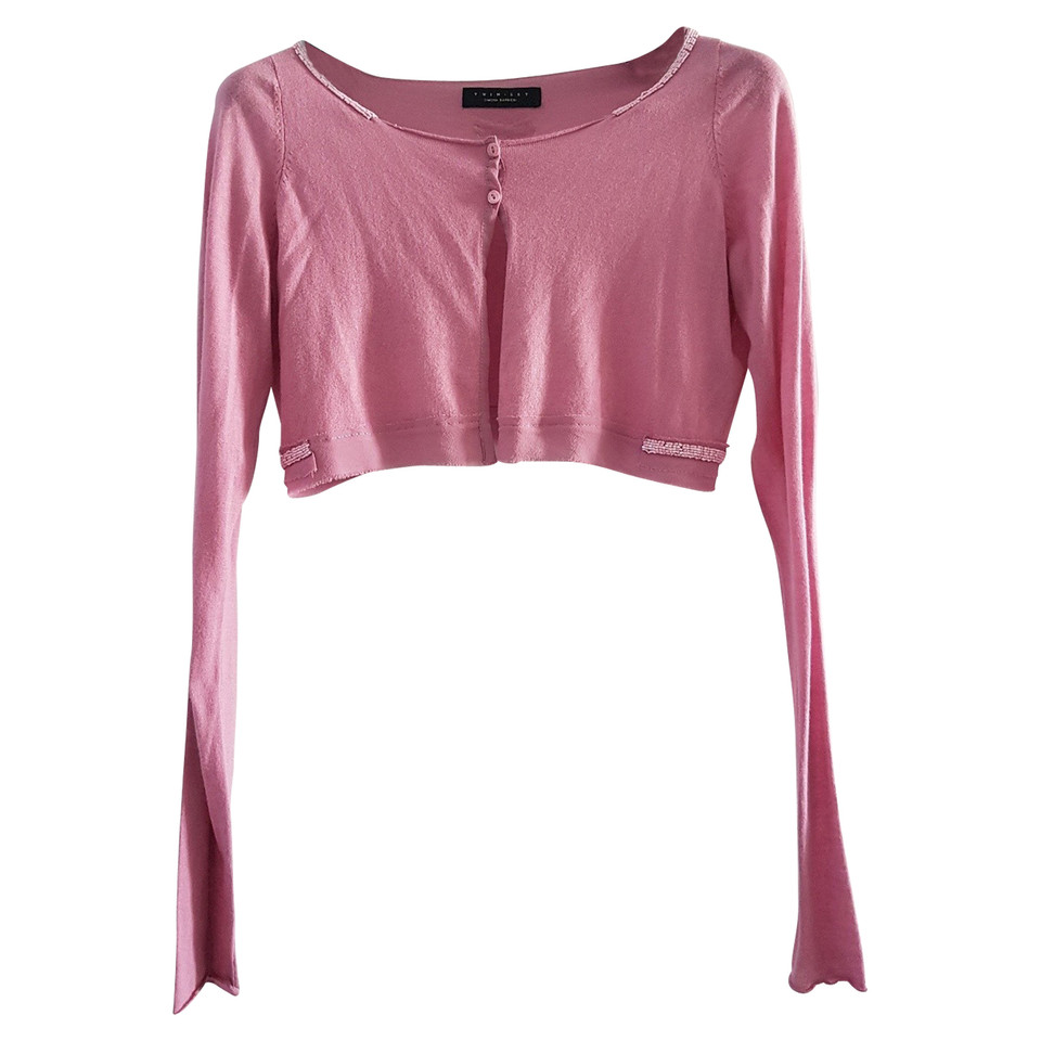 Twin Set Simona Barbieri Blazer en Coton en Rose/pink