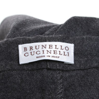 Brunello Cucinelli Hose in Grau-Meliert