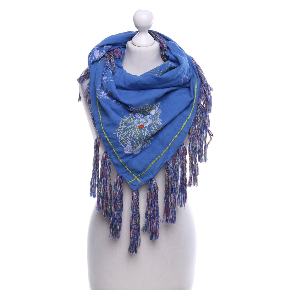 Wunderkind Summery scarf with fringe decoration
