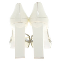 Hugo Boss Patent leather stilettos in cream white
