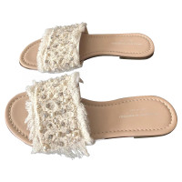 Ermanno Scervino Chaussons/Ballerines en Cuir en Beige