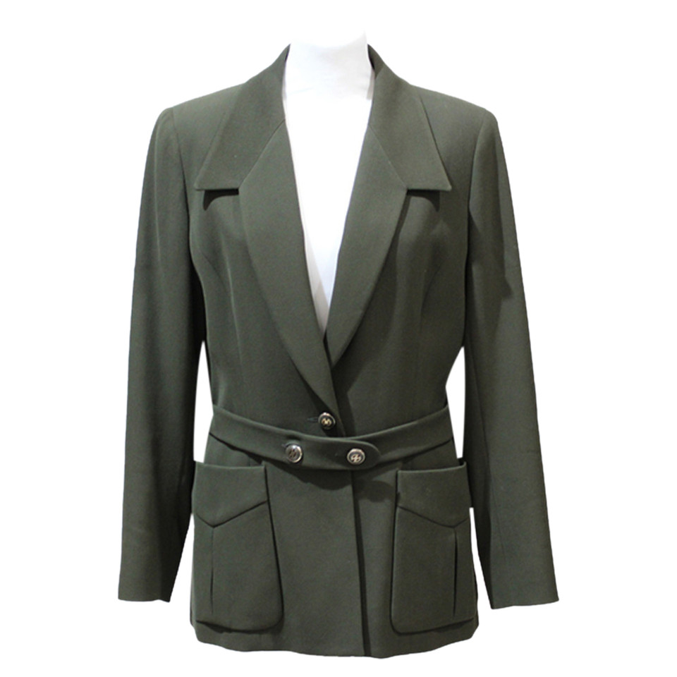 Céline Jacket/Coat Cotton in Khaki