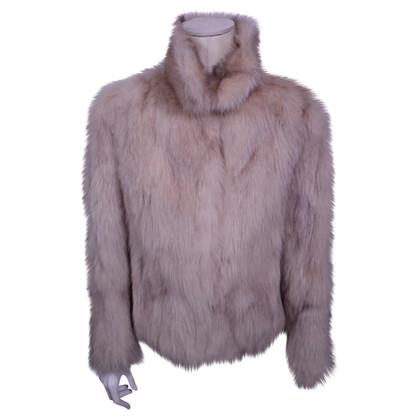 Versus Jacket/Coat Fur in Cream