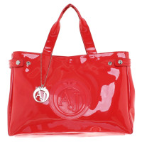 Armani Shopper in Rot