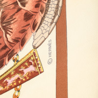 Hermès Foulard en soie avec un motif de Safari