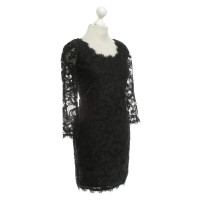 Diane Von Furstenberg robe de dentelle « Zarita Scoop » en noir