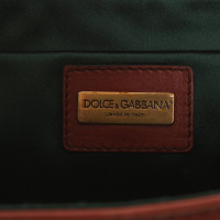 Dolce & Gabbana Clutch aus Leder in Braun