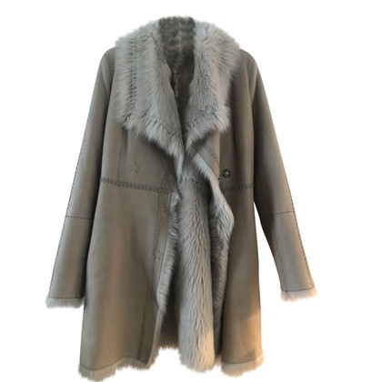 Yves Salomon Jacket/Coat Fur in Beige