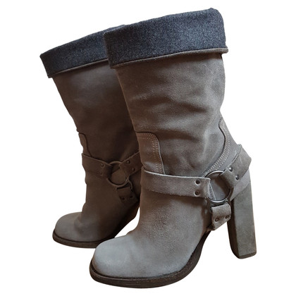 Brunello Cucinelli Ankle boots Suede in Grey