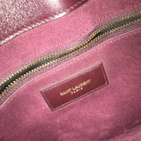 Saint Laurent Sac de Jour Large aus Leder in Bordeaux