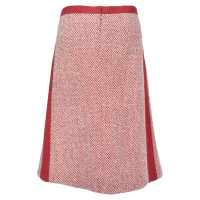 Chanel Skirt Wool in Red