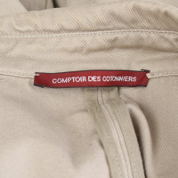 Comptoir Des Cotonniers Veste/Manteau en Coton en Beige