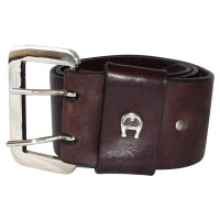 Aigner Wide leather belt