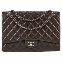 Chanel Classic Flap Bag en Cuir en Marron