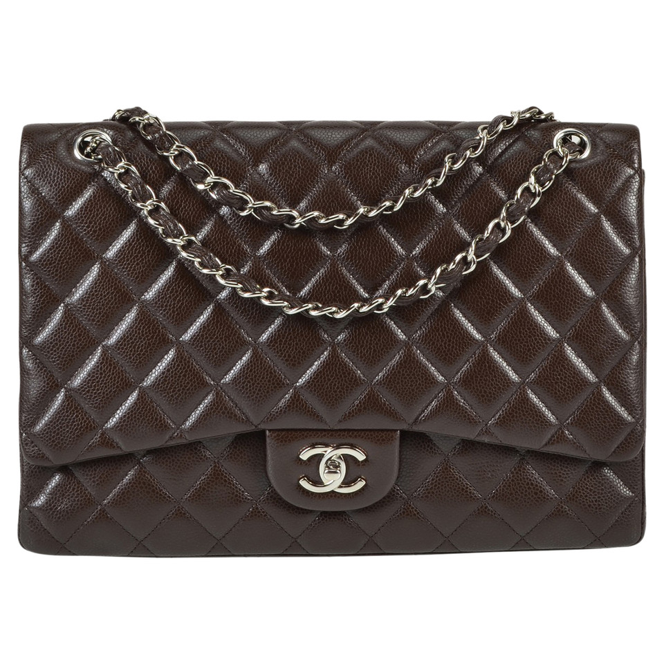 Chanel Classic Flap Bag en Cuir en Marron