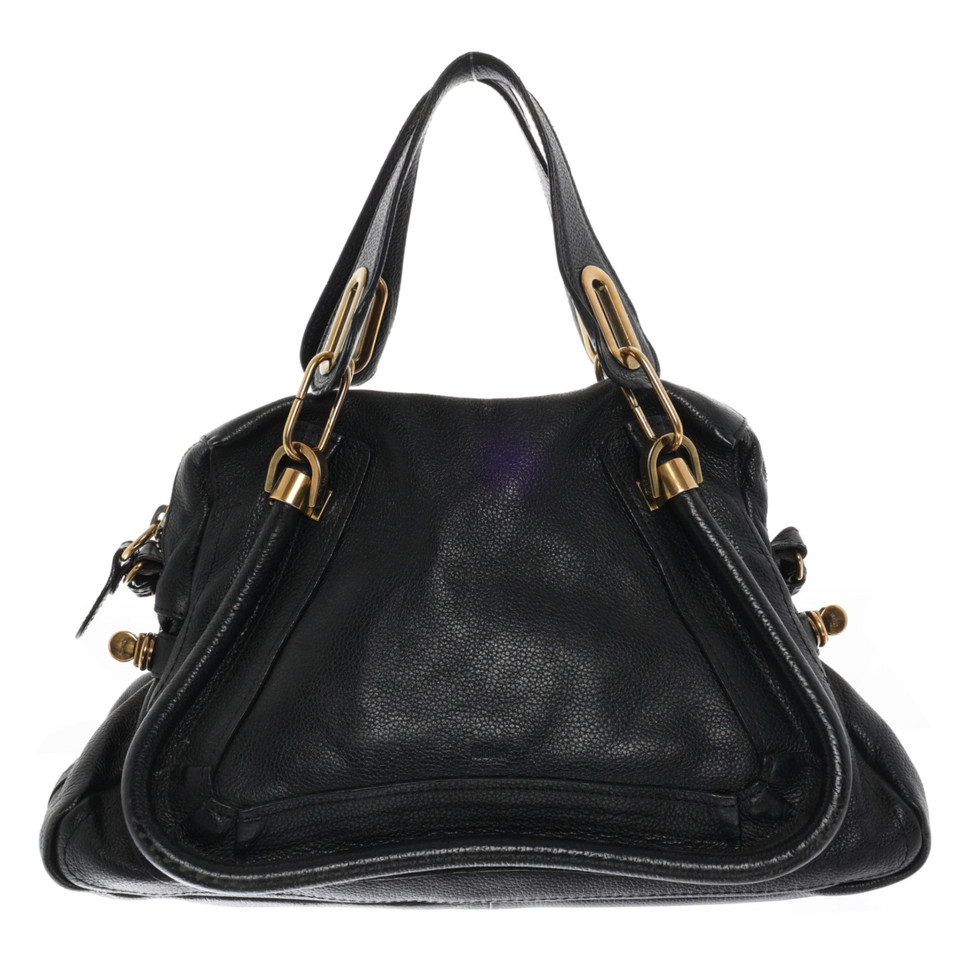 Chloé Paraty Bag Leather in Black