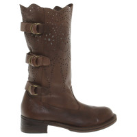 Twin Set Simona Barbieri Leather boots in brown