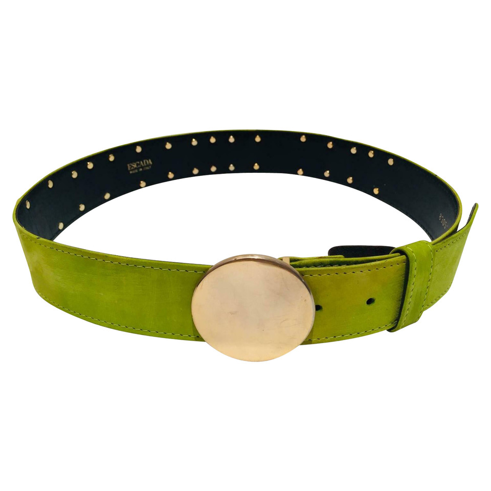 Escada Belt Leather in Olive