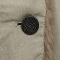 Armani Collezioni Coat with woven fur trim