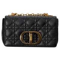 Dior Caro Bag Small 20 Leather in Black