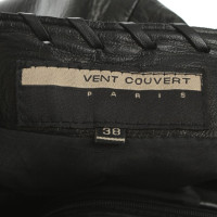 Vent Couvert Gonna in pelle nero