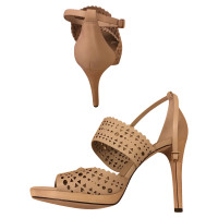 Tory Burch Sandals Leather in Nude