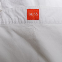 Boss Orange abito bianco con ricami decorativi