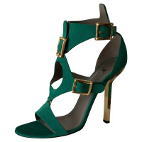Versace Sandals Suede in Green