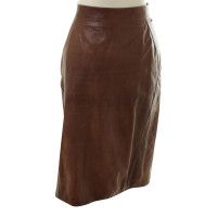 Escada Leather skirt in Brown