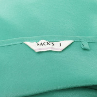 Sack's camicetta di seta verde