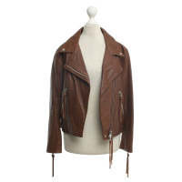 Acne Leather jacket in brown