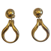 Christian Dior clip lampadario dell'orecchio placcati in oro
