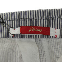Brioni Grey/white striped Blazer